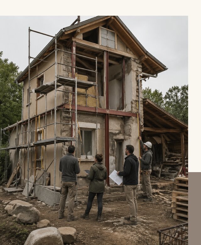 Реконструкция загородного дома под ключ в Боре от бюро