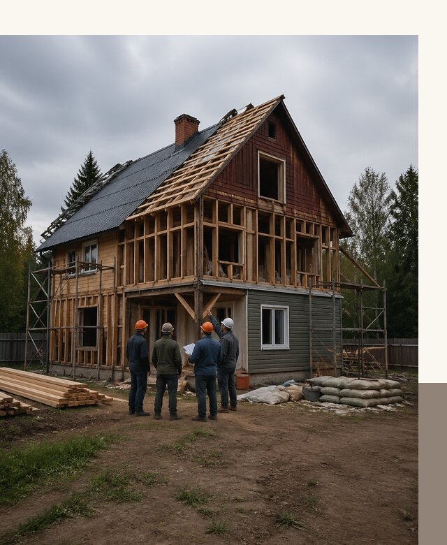 Реконструкция дачного дома в Боре под ключ с проектом