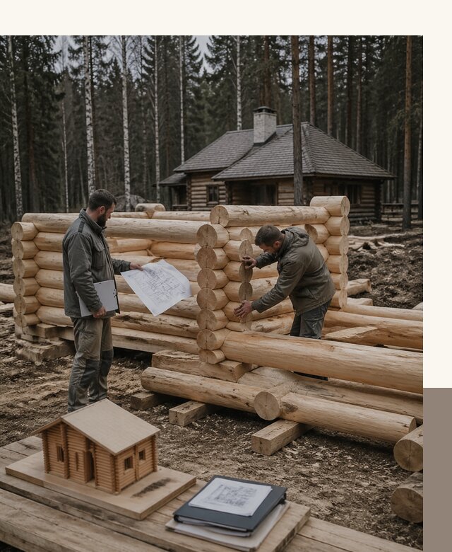 Проектирование и строительство домов из бревна в Боре